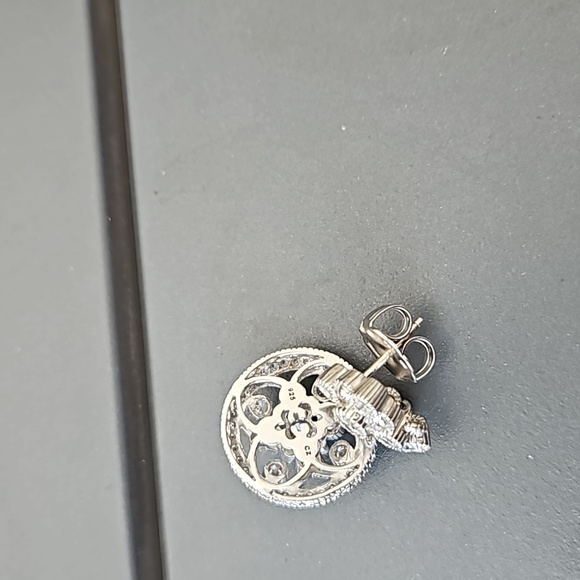 Judith Ripka Sterling Silver Diamonique Neckace And Earring Set - Picture 14 of 16